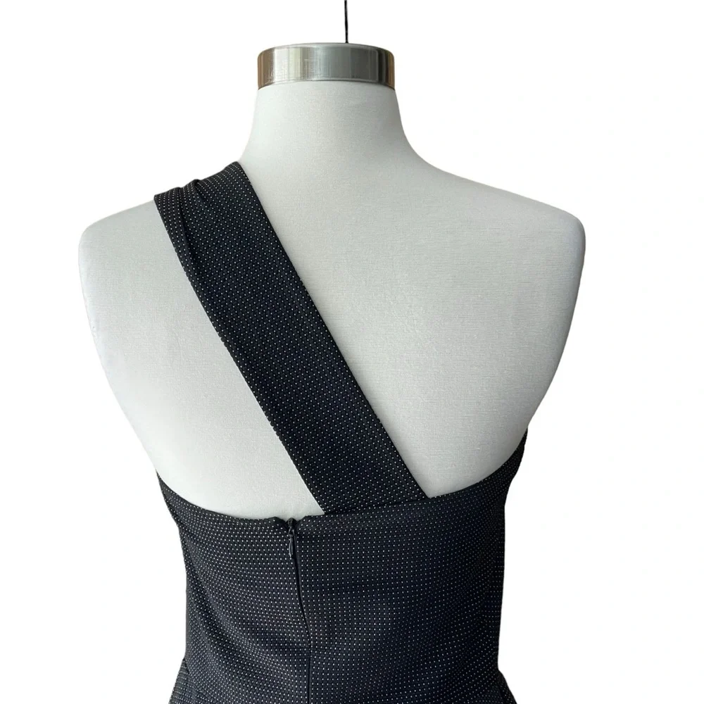 Amaya Arzuaga | Spanish Designer one shoulder black cocktail dress women XS EU38 - Picture 4 of 16